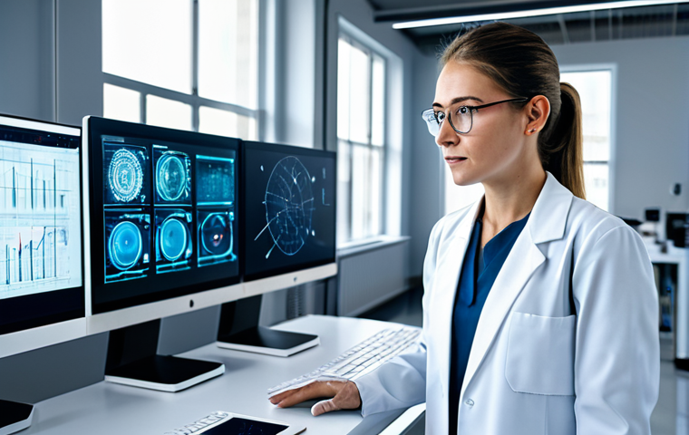 A professional female engineer in a modest lab coat, standing in a brightly lit, modern electronics laboratory. She is presenting a holographic display showing a detailed 3D model of a complex, integrated antenna structure inside a translucent, sleek smartphone. Her well-formed hands gesture towards the intricate design. The background features advanced computer workstations with schematics, and various compact, cutting-edge devices like smartwatches and wireless earbuds on a clean workbench. fully clothed, appropriate attire, safe for work, perfect anatomy, correct proportions, natural pose, professional dress, high-quality rendering, realistic photography, sharp focus, family-friendly content.