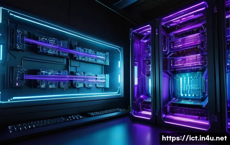 양자 키 분배 시스템 - **Prompt 1: The Quantum Shadow and the Dawn of Secure Keys**
    A highly detailed, ominous quantum ...