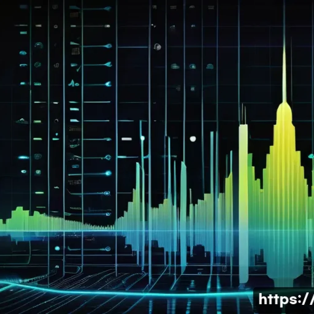 통신 시스템 모델링 - A highly detailed digital illustration of a modern communication system's signal processing flow, sh...